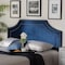 Baxton Studio Avignon Royal Blue Velvet Upholstered King Size Headboard 155-9330 - alternate 8